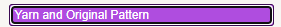 Yarn and Original Pattern Button Example